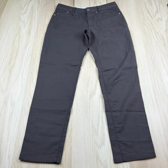 Outlier Mens Gray Straight Leg Stretch Flat Front 5-Pocket Design Chino Pants 31 - Picture 1 of 10